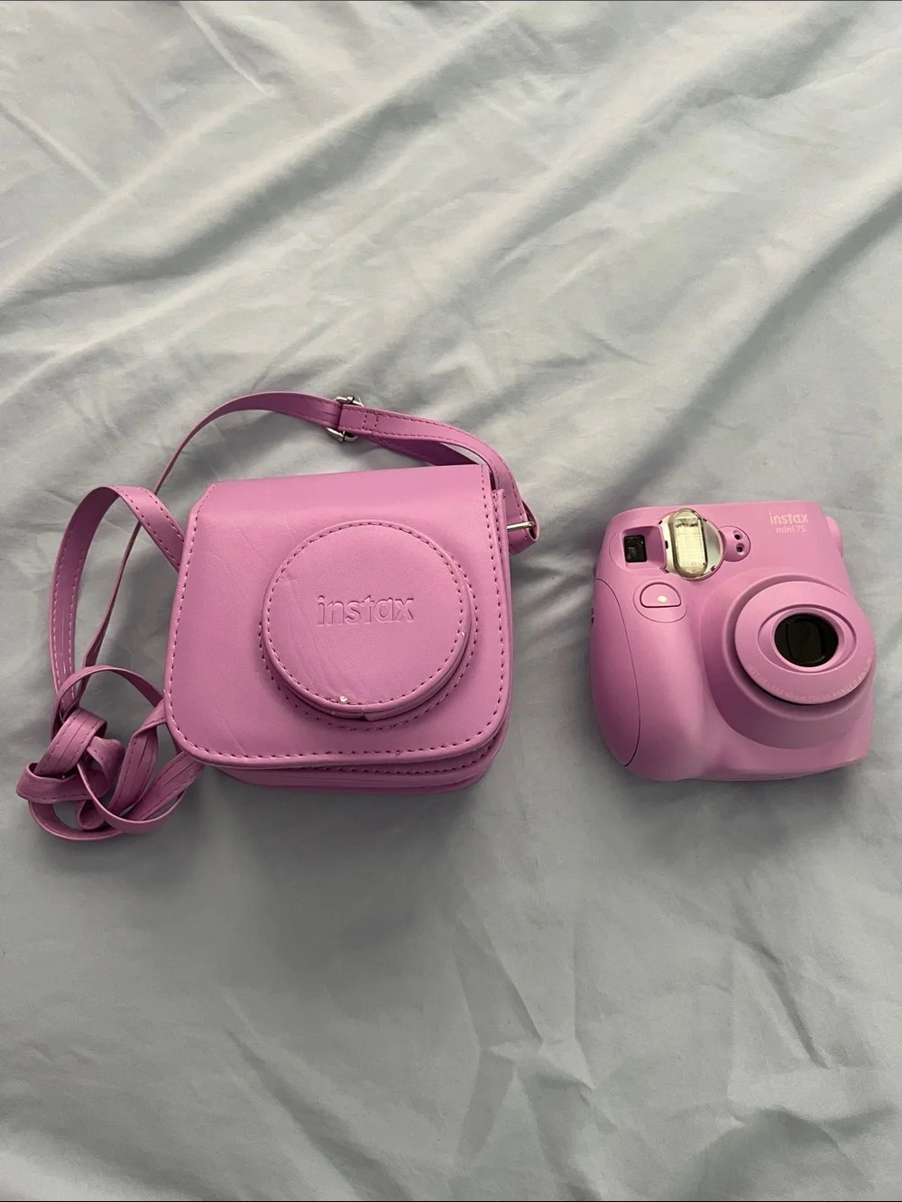 Fujifilm Instax Mini Instant Camera with Matching purple case